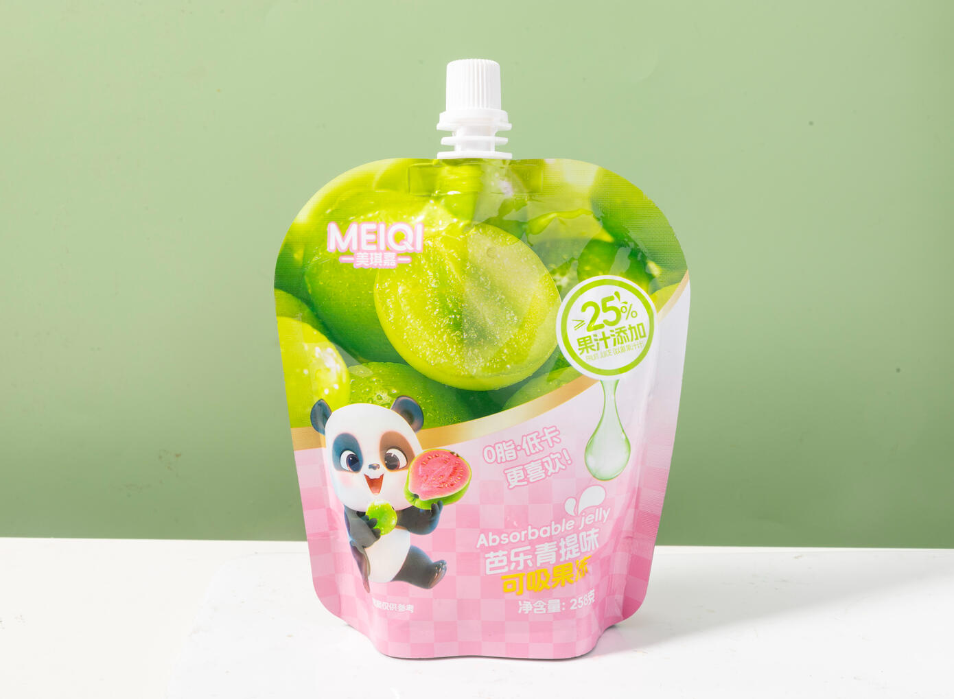 sucking fruit jelly